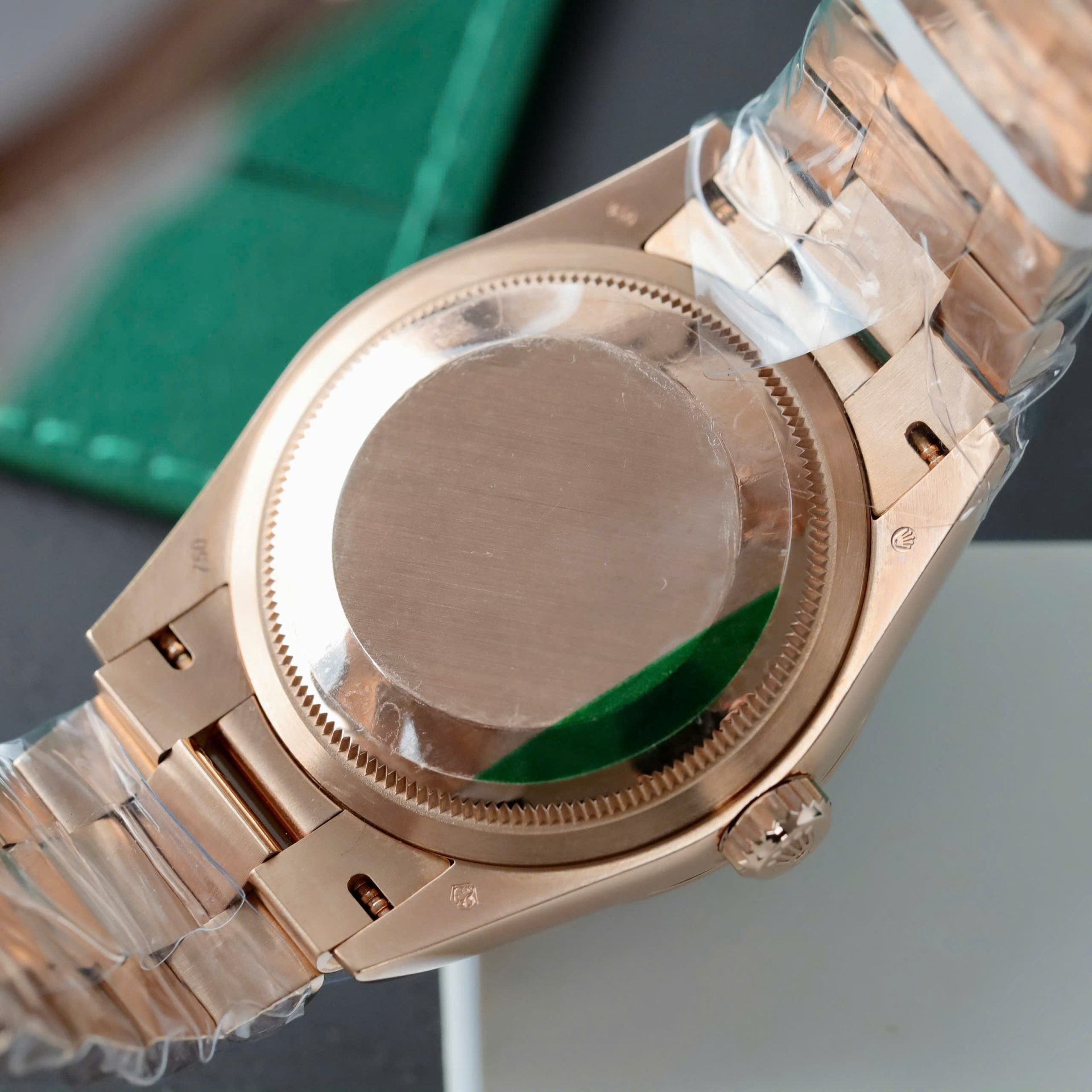 Rolex Day-Date RG Plated Eisenkiesel Dial With Diamonds 36mm Super Clone
