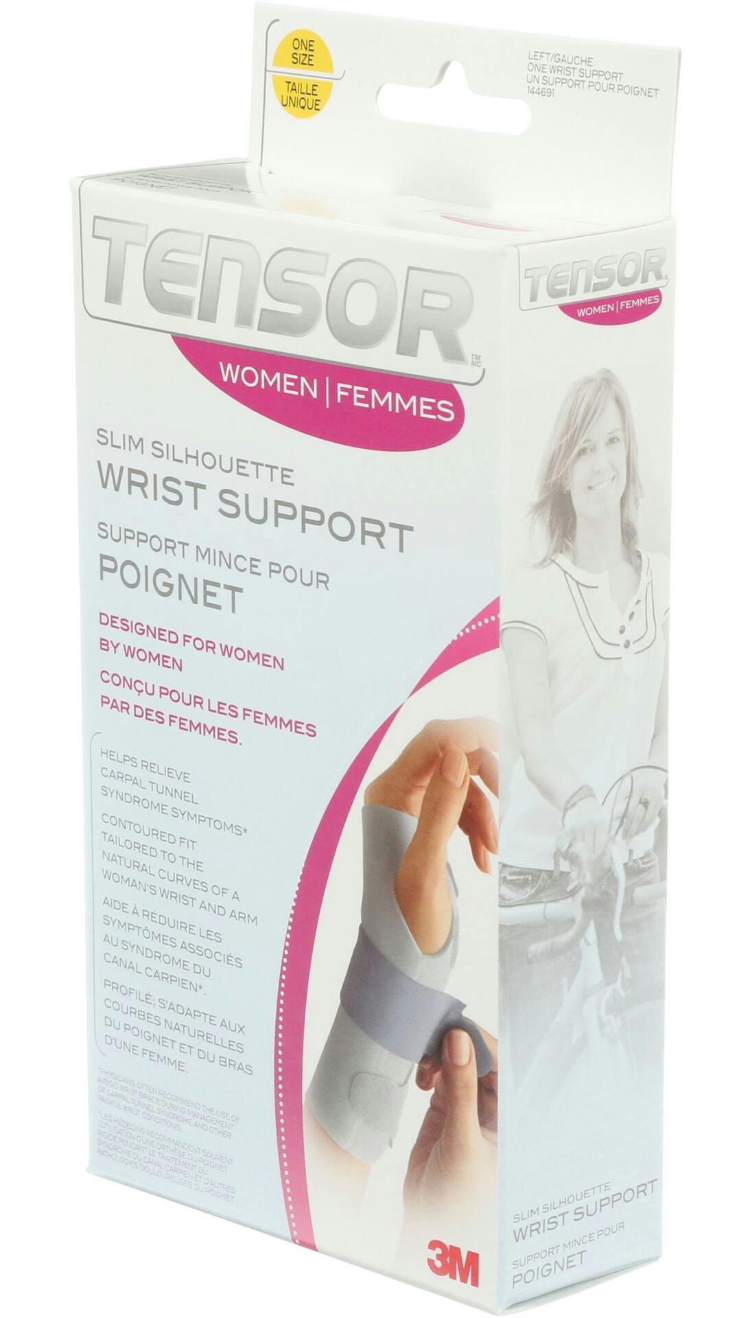 Tensor Women's Slim Silhouette Wrist Support, Left Hand