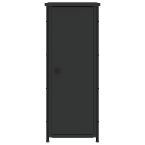 NNEVL Bedside Cabinets 2 pcs Black 32x42x80 cm Engineered Wood