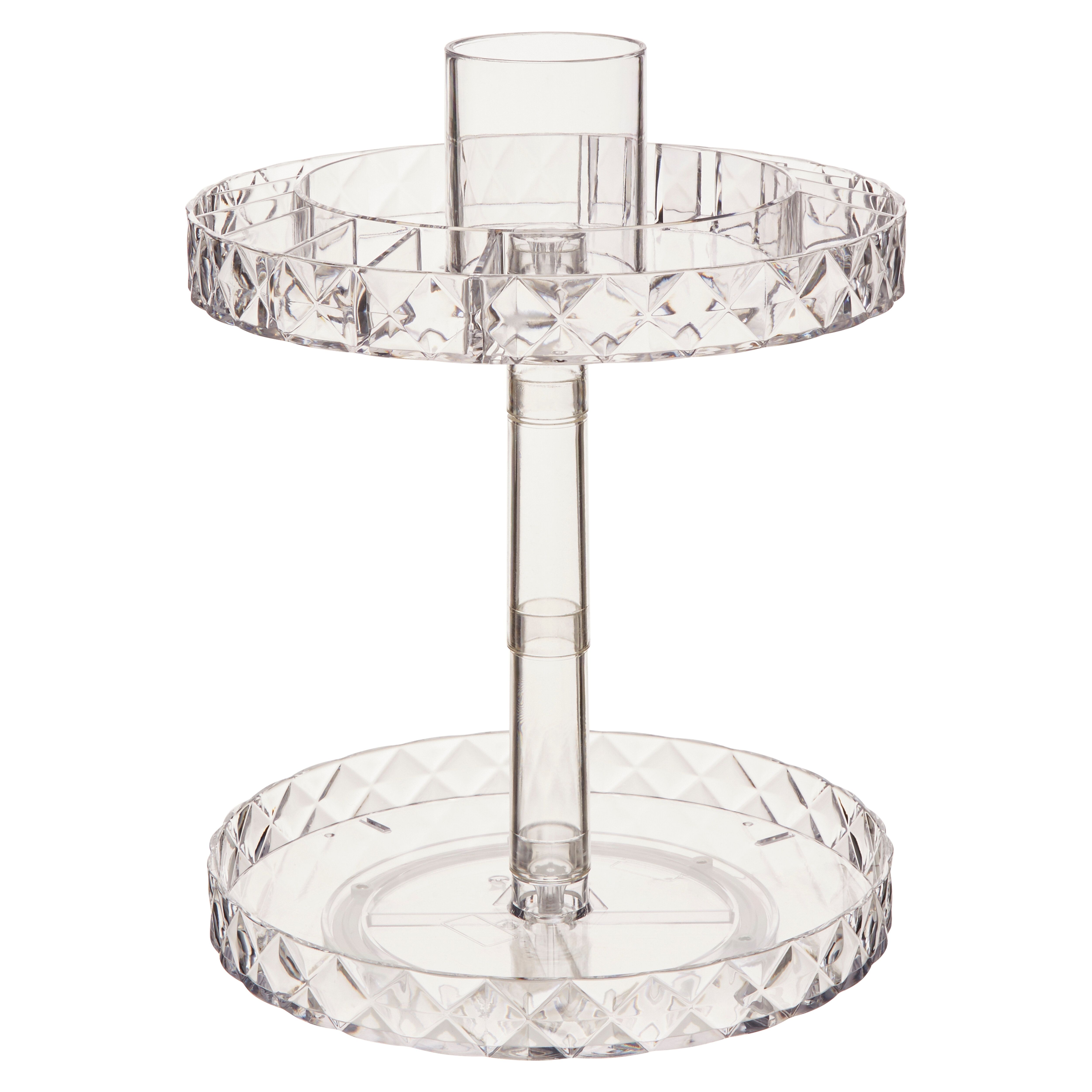 Orsina Beauty Two Tier Round Revolving Cosmetic Organiser