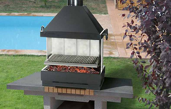 ESCALOR Barbecue inox ES FIESTA charbon de bois