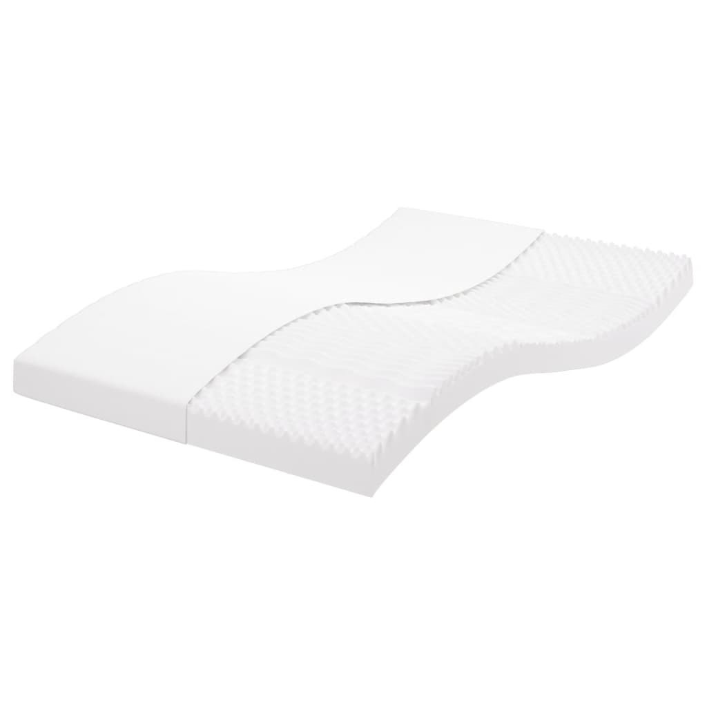 VidaXL Materac piankowy biały 140x190 cm