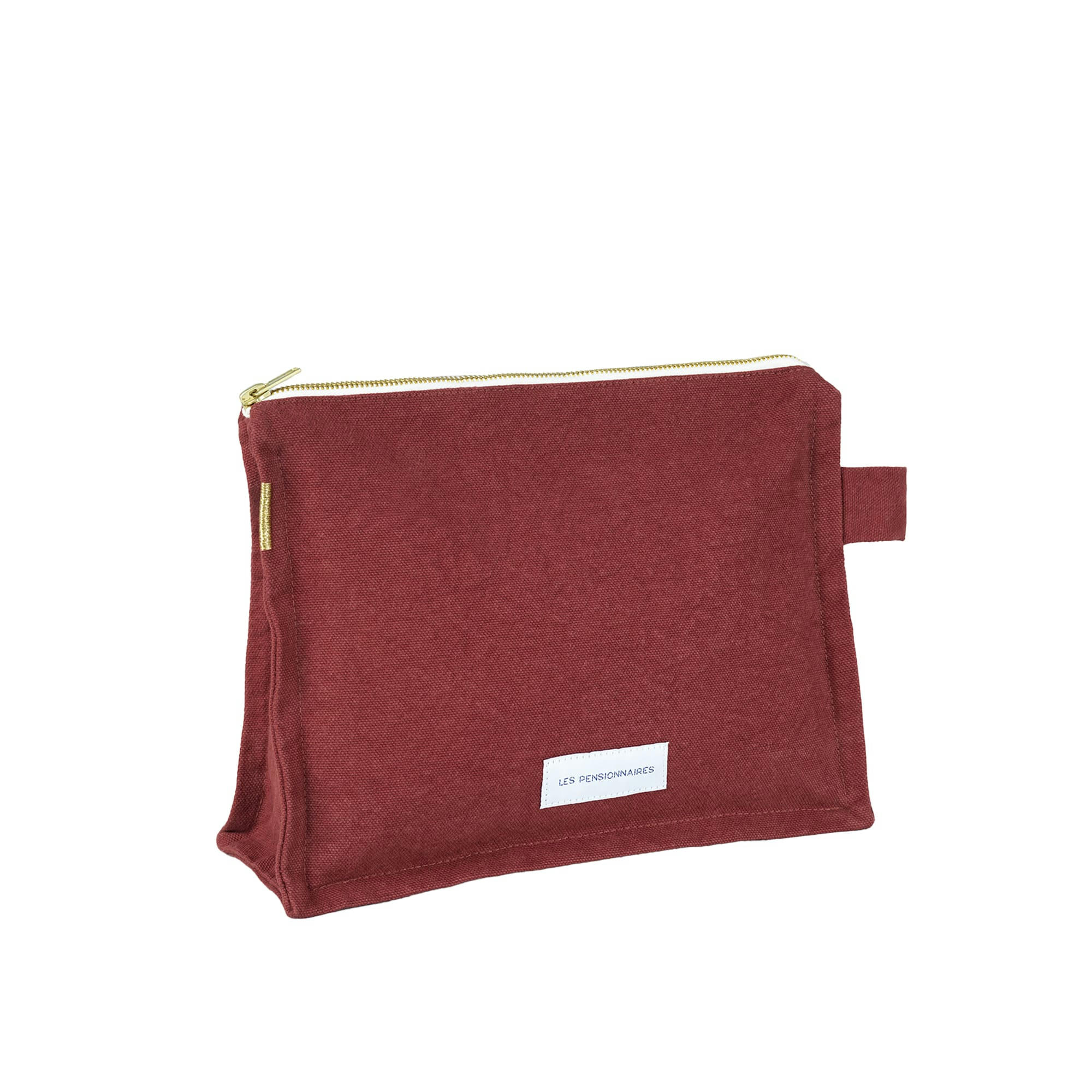 - Trousse de toilette en toile de coton bio rouille