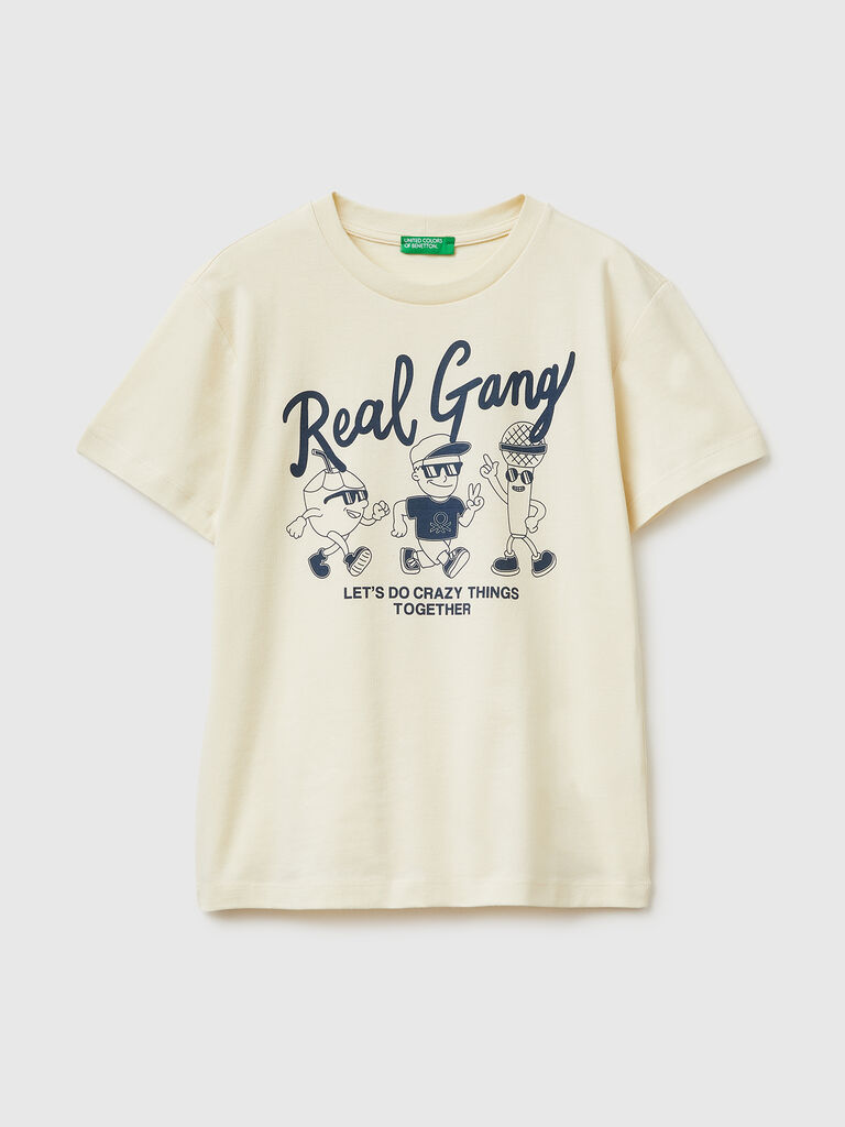 Organic cotton printed T-shirt