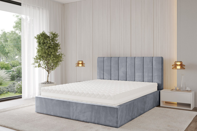 Materac sprężonowy kieszeniowy 7 stref -twardość H3|H4 - JUNILA 80x200 cm