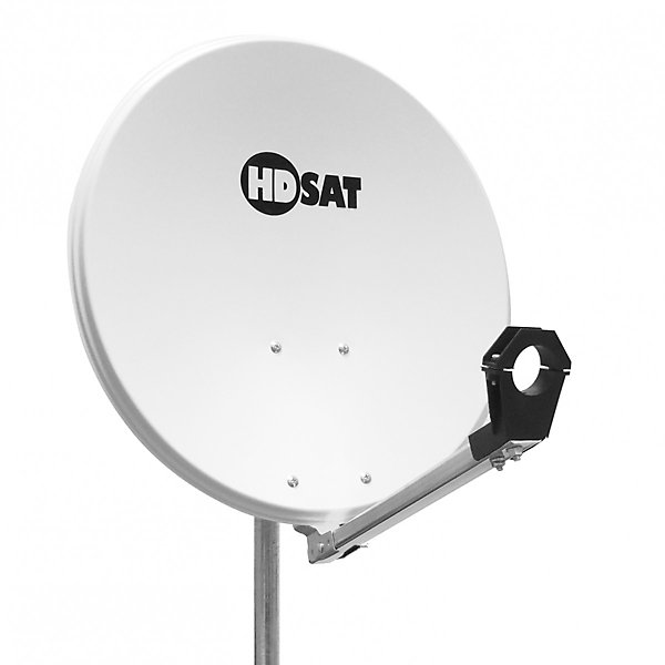 PackParabole satellite acier 65cm   LNB Twin HD 4K 0,1dB idéal Astra Eutelsat HDSAT