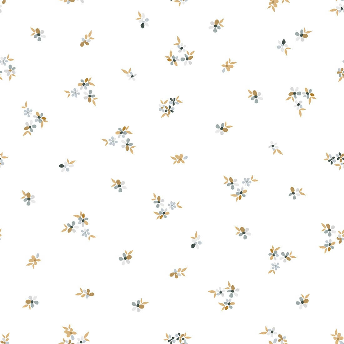 BRAYLYNN - Papier peint floral whisper blanc