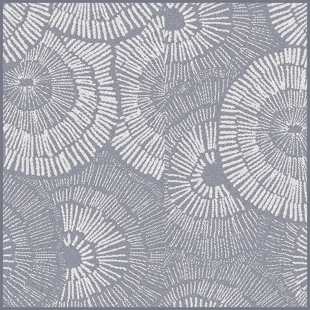 MILLE SHELLS ZINC - Serviette  métis lin & coton gris 42X42