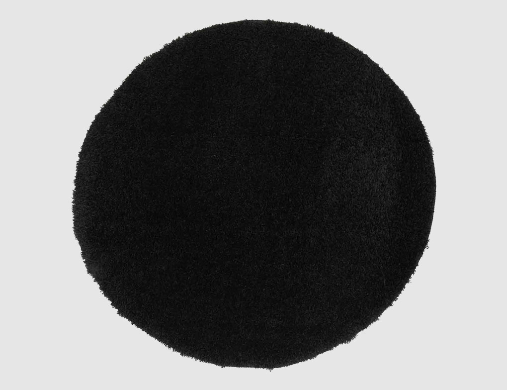 Teppich Tiamo Schwarz Rund