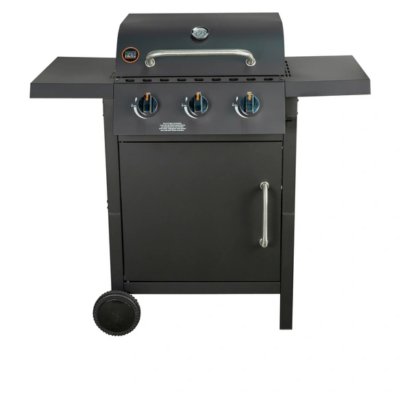 Gasgrill »3-Brenner«, verchromt, 37x45cm, 9kW