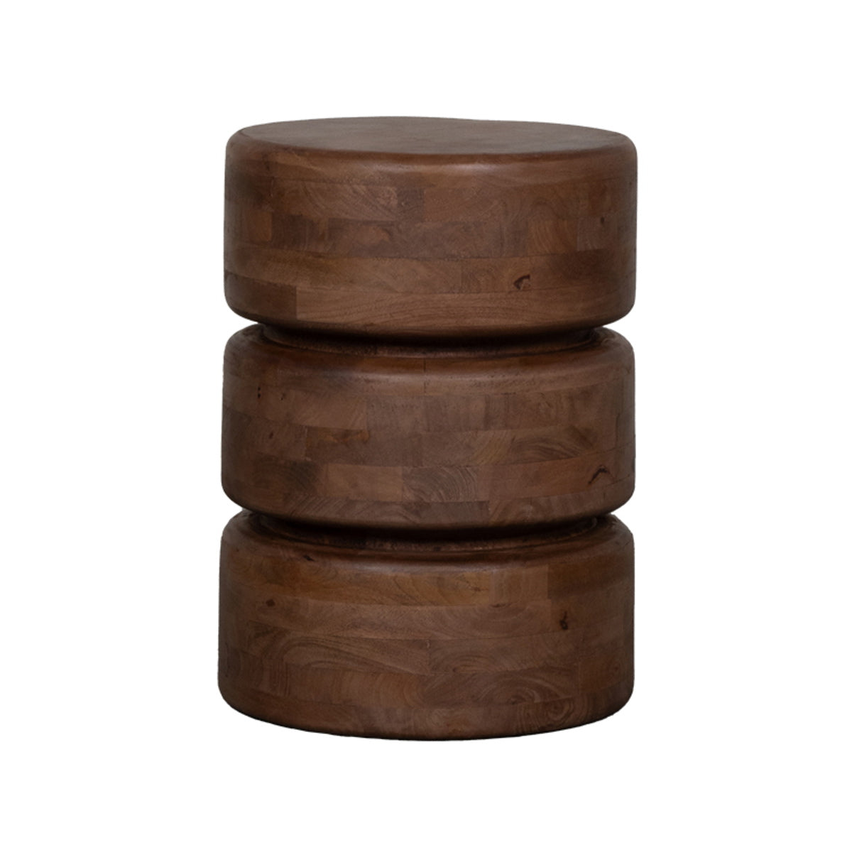 LABEL51 Bijzettafel Milly - Bruin Mangohout - 35x35x47cm