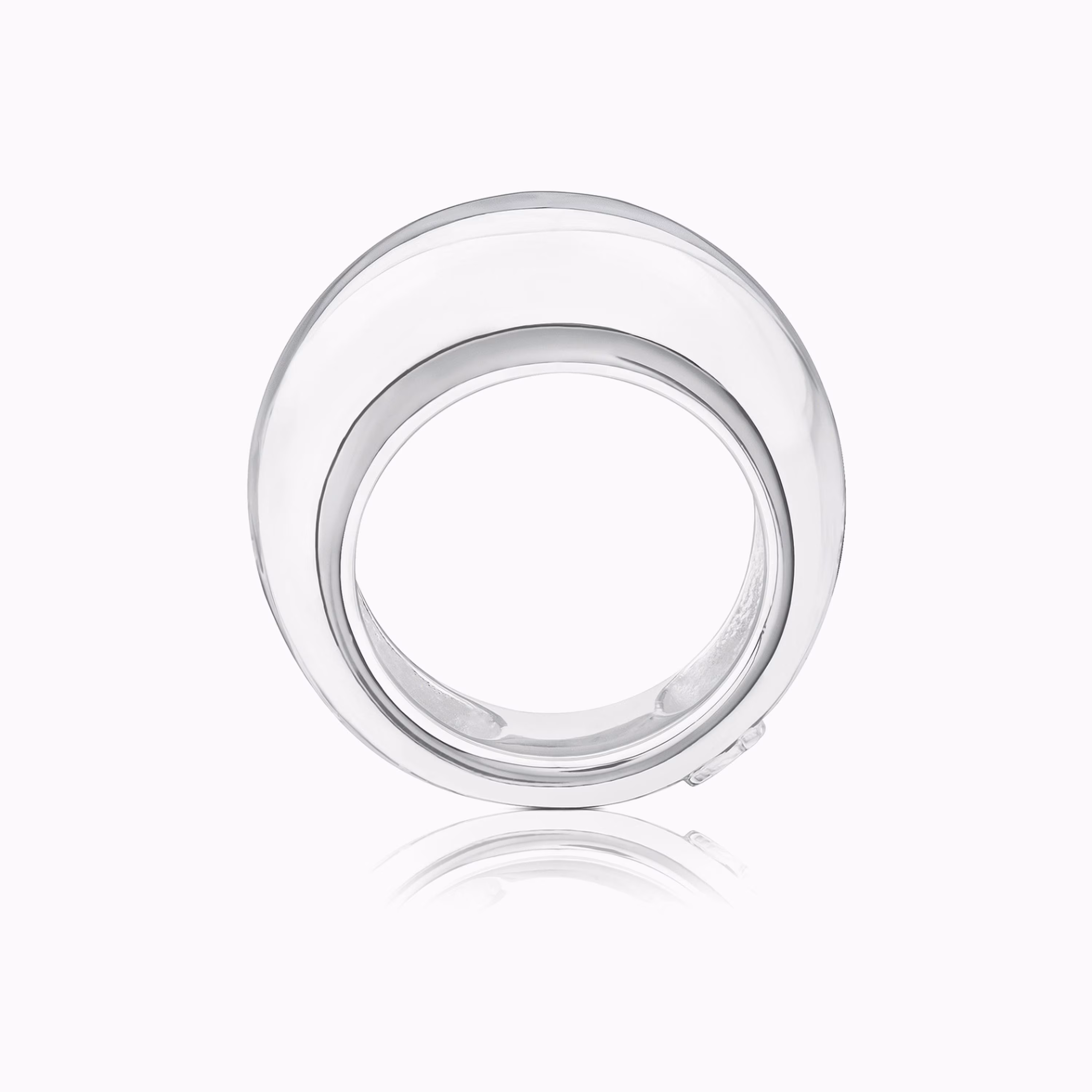 Anillo de plata abombado Warm