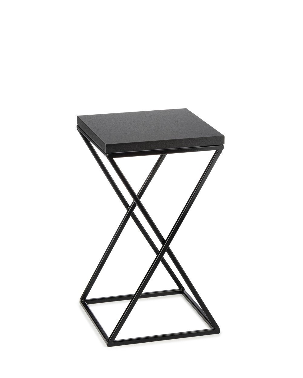 Kwietnik stojący 40 cm z blatem MDF LOFT metalowy