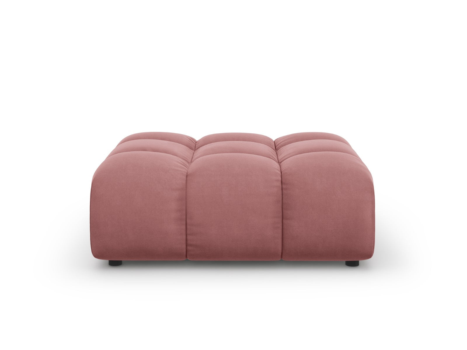 Cosmopolitan Design Poef Sky flueel, zalm - 80x102x43cm