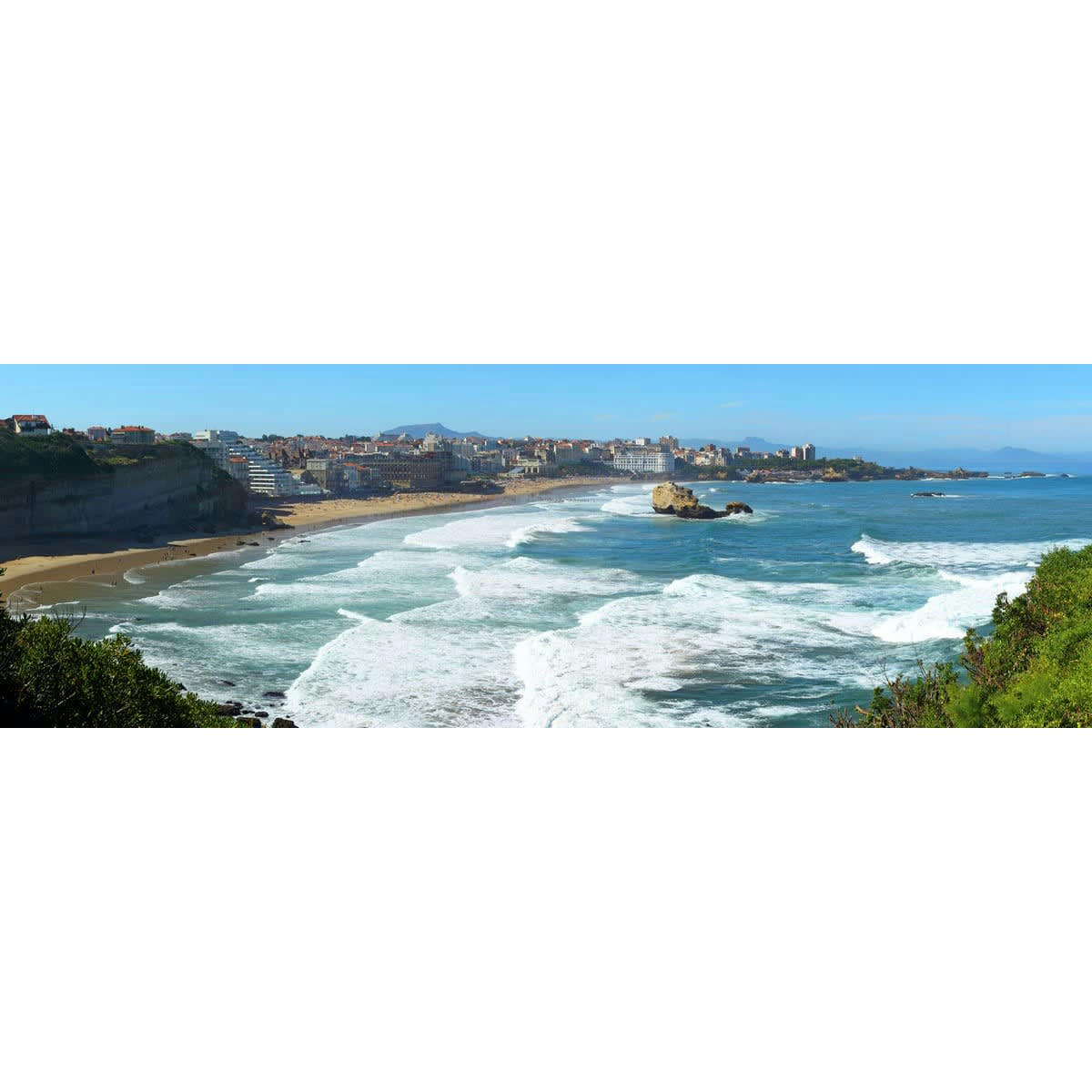 PLAGE - Tableau sur toile Aquitaine 45x135 cm