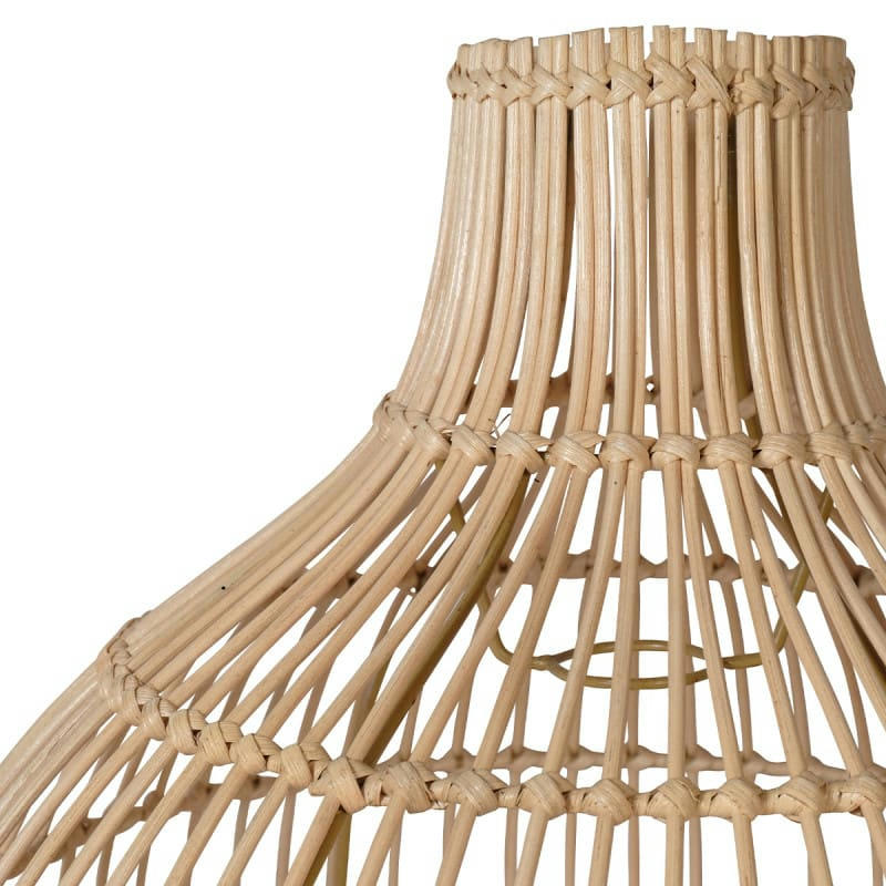 - Abat jour en rotin naturel