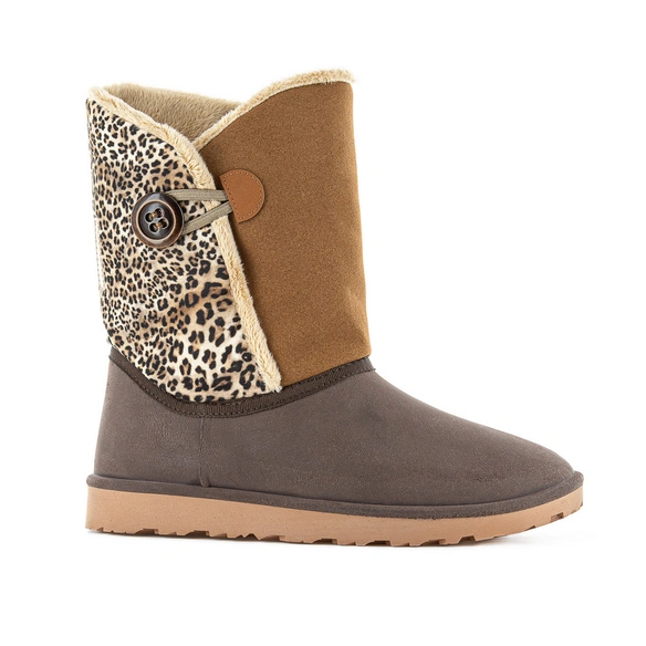 Halbstiefel »Karkwa«, Gr.36/37, braun, leopard-Muster