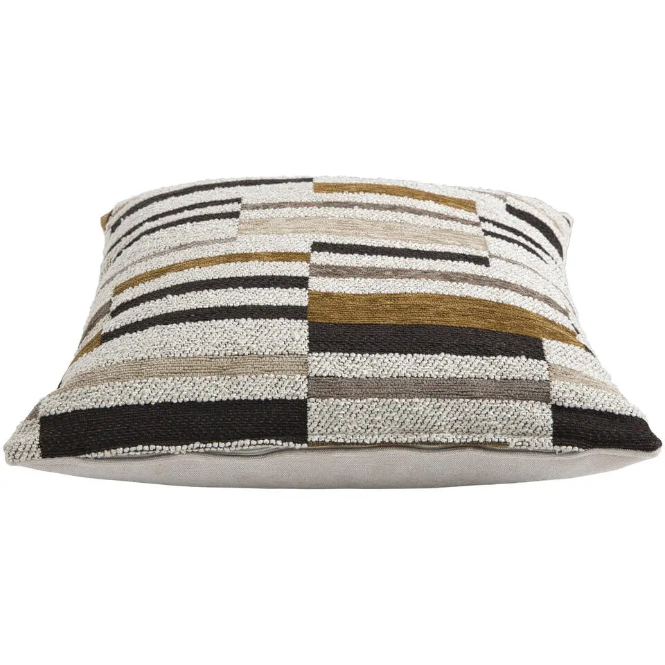 Sierkussen Siem - cr&egrave;me/bruin - 45x45 cm