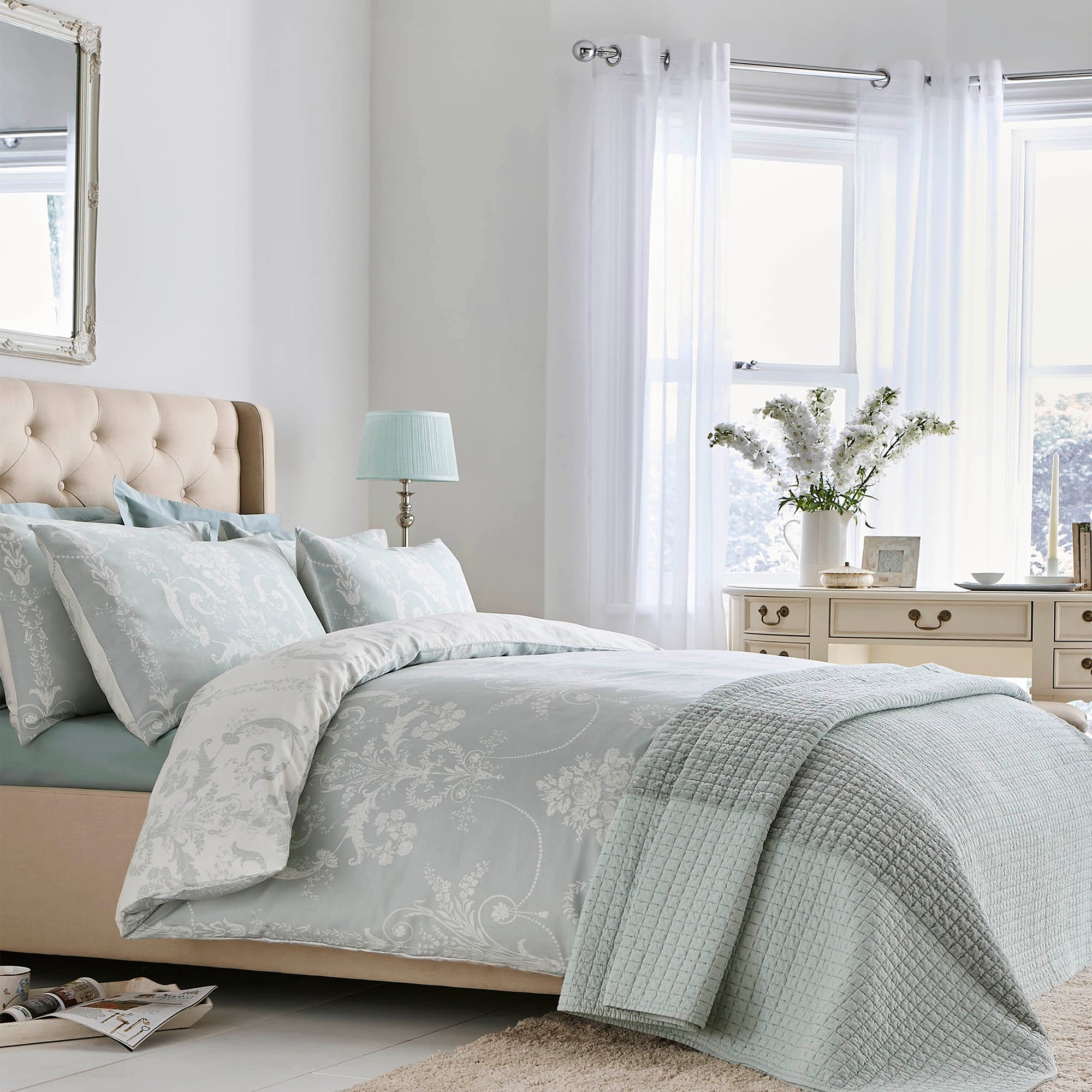 Laura Ashley Dekbedovertrek lits-jumeaux Josette Duckegg 230cm x 220cm