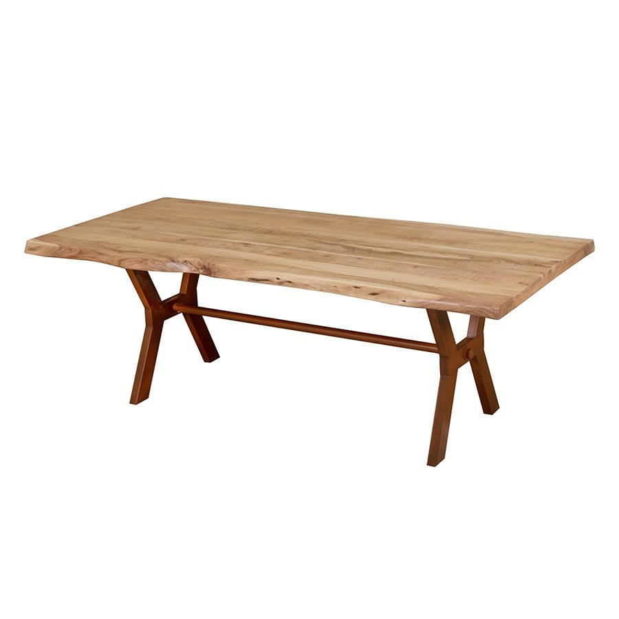 - Table à manger en acacia 200x100x78 cm