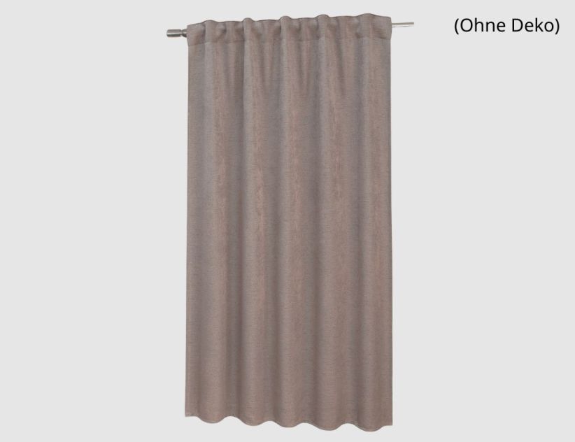 Verdeckte Schlaufe Barcelona Taupe 175x135cm