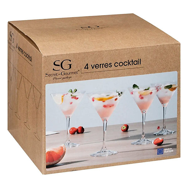 Lot de 4 Verres à Pied 