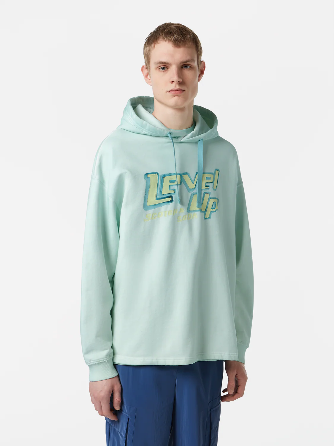 Loose Fit Garment-Dyed Hoodie
