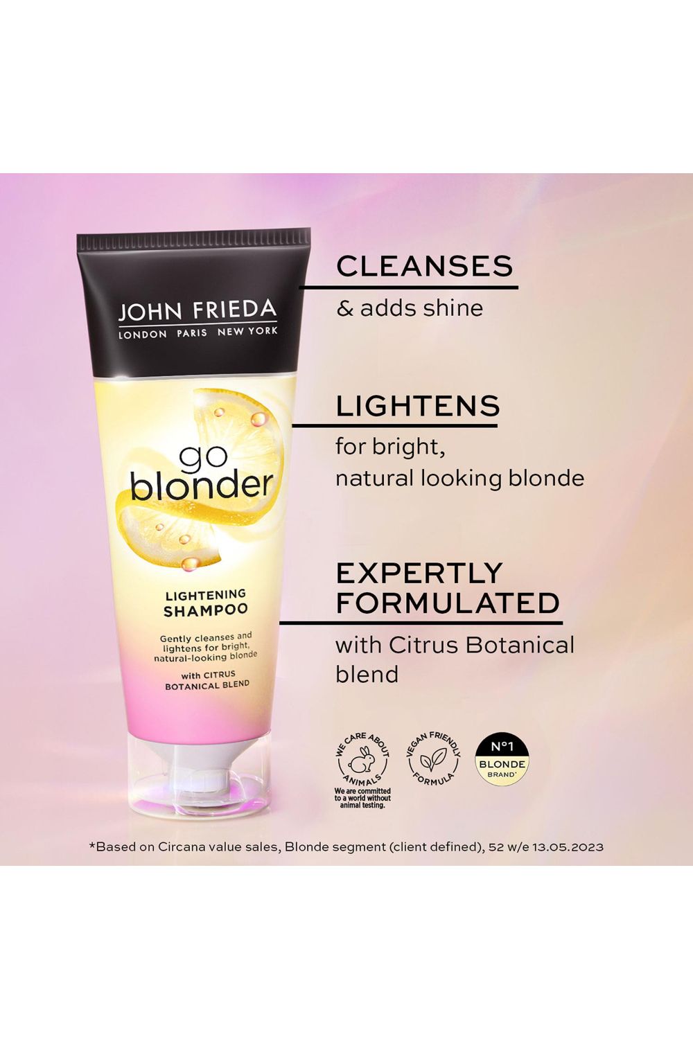 John Frieda Go Blonder'Shampoo' for Soft and Smooth Hair, 250ml