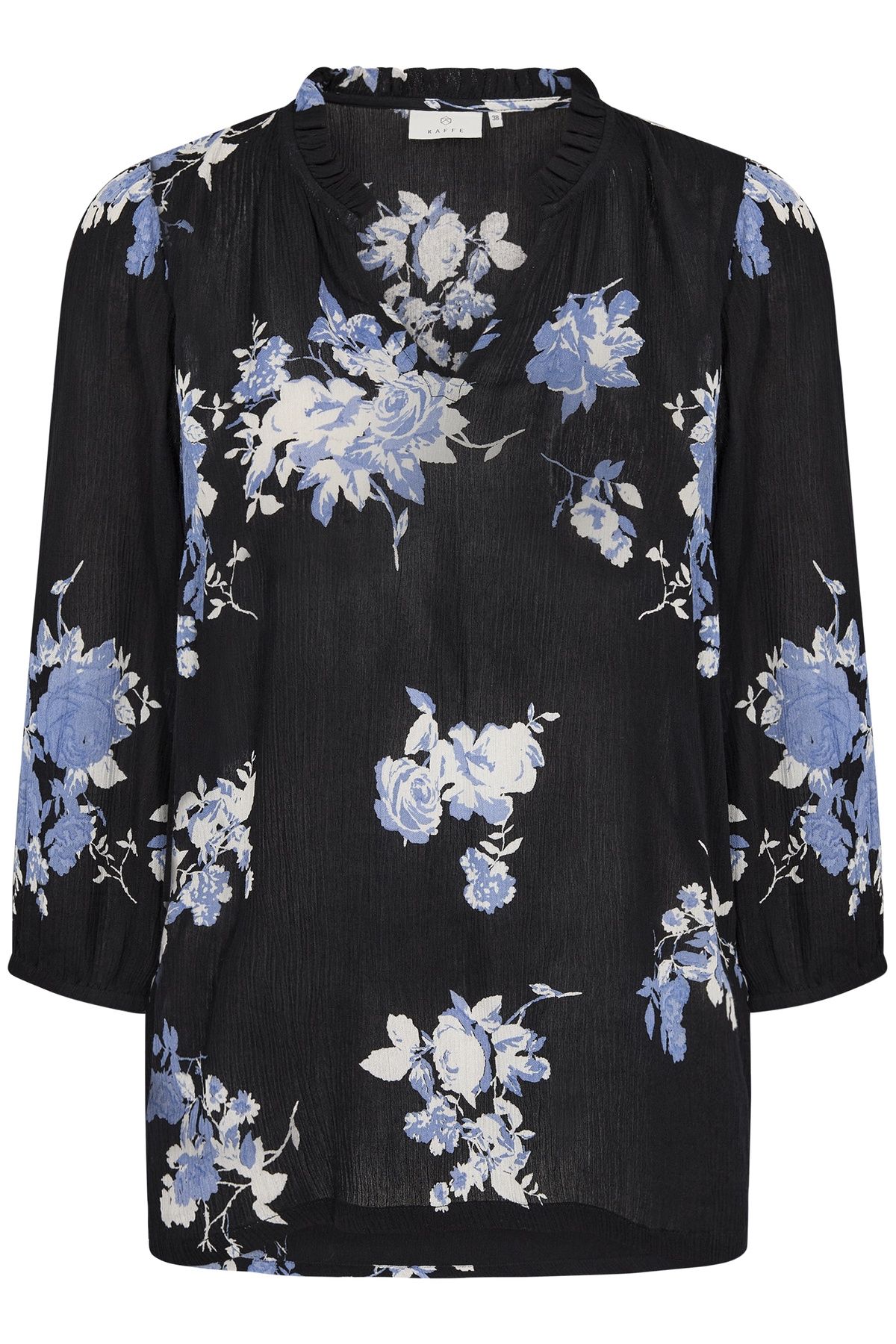 Kaffe KAedita Amber V-Neck 3/4 Sleeve Blouse