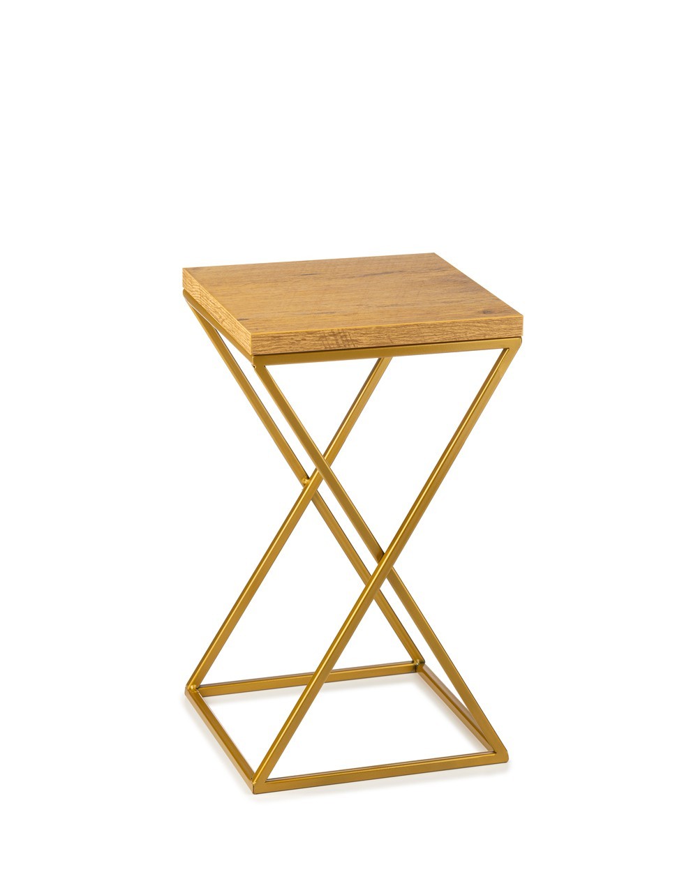 Kwietnik stojący złoty 40 cm metal GLAMOUR