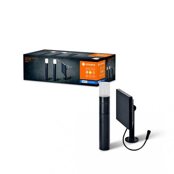 Solar LED-Wegeleuchte »Smart  Solar Spot&Bollard Multicolor«, Schwarz, mit Erdspieß, 3000 K