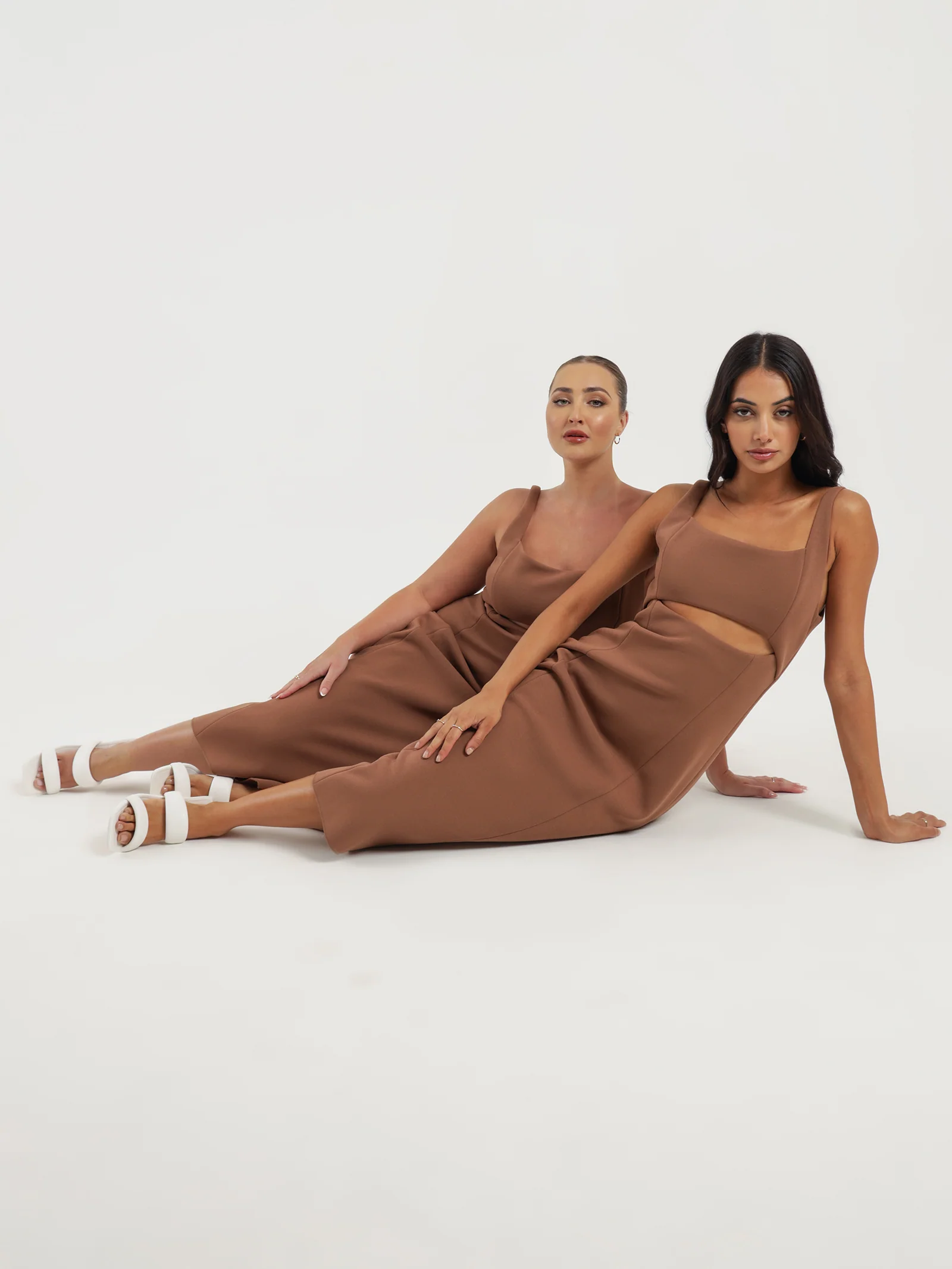 Dija Bonded Midi Dress