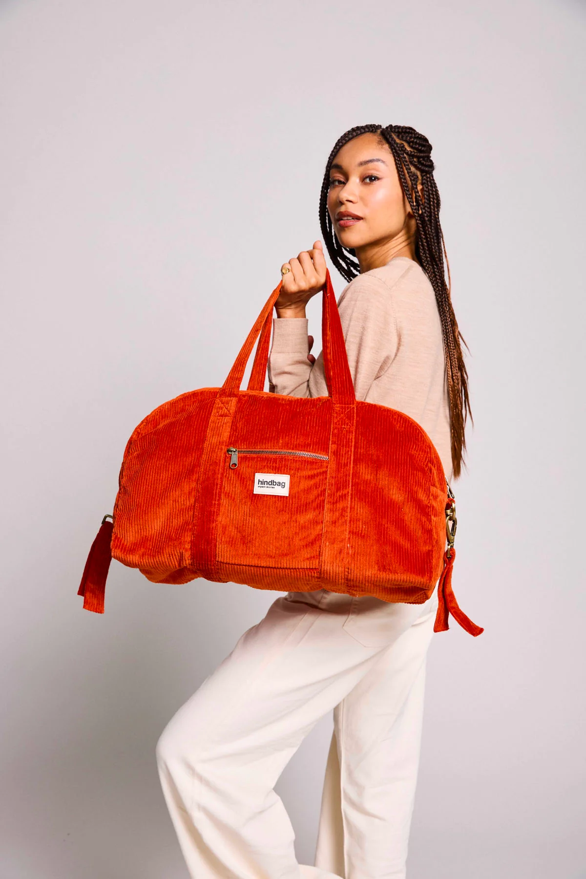 Sac à langer Basile Velours Brique