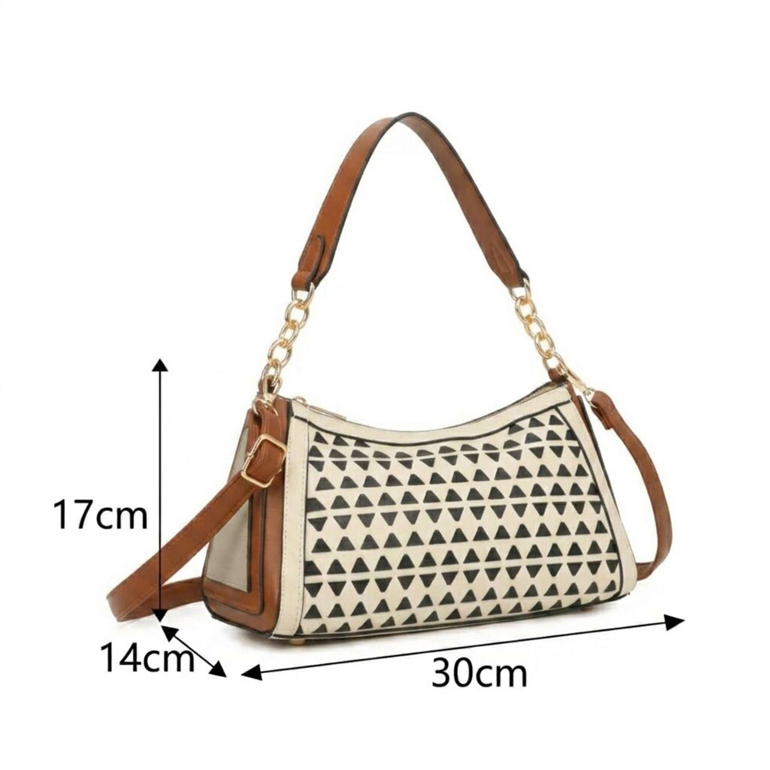 Kitise Geometric Textured Small Crossbody Hobo Shoulder Bag
