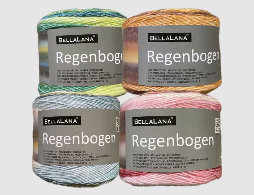 Strickgarn Regenbogen