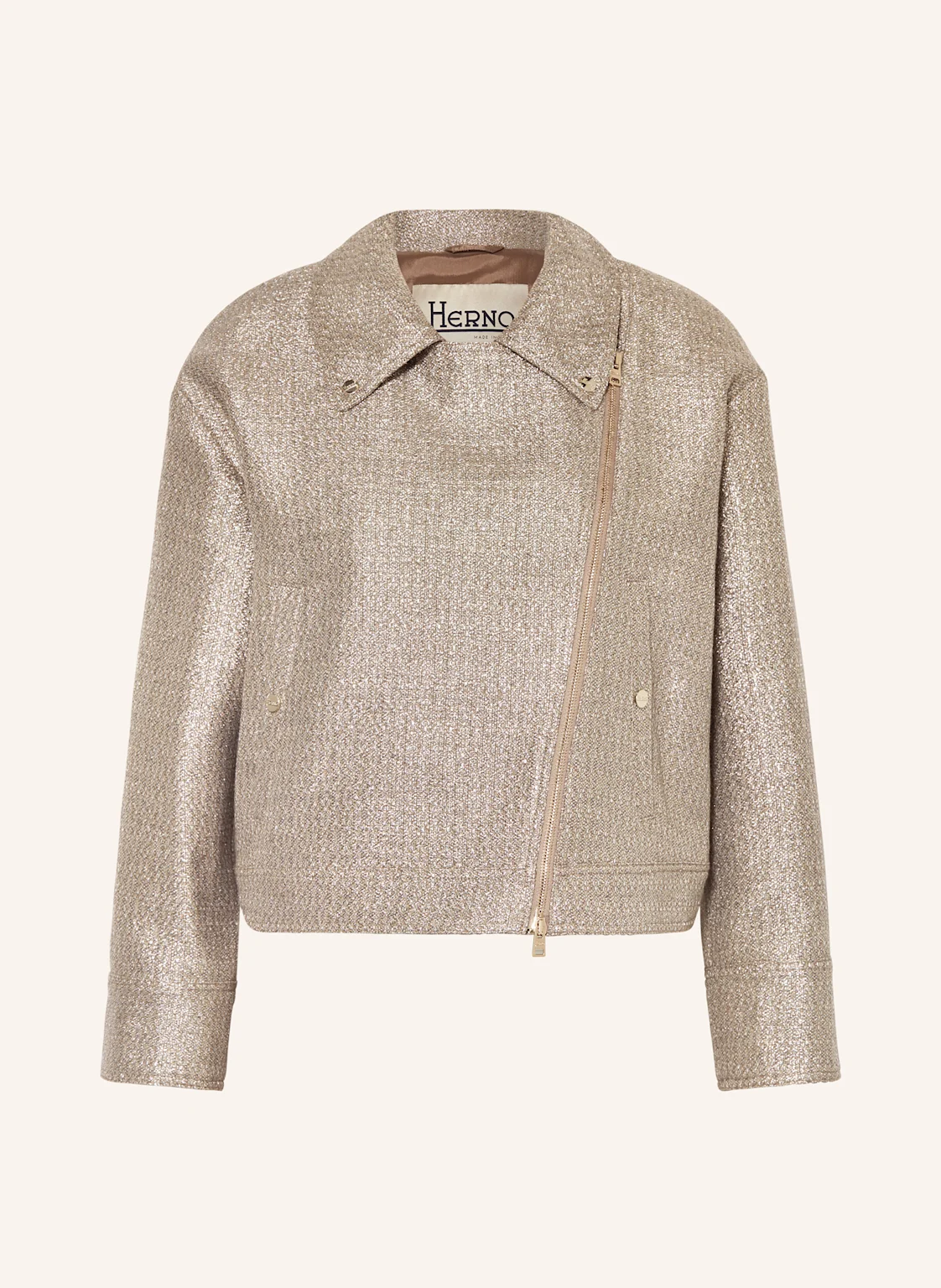 HERNO Kastenjacke mit Glitzergarn