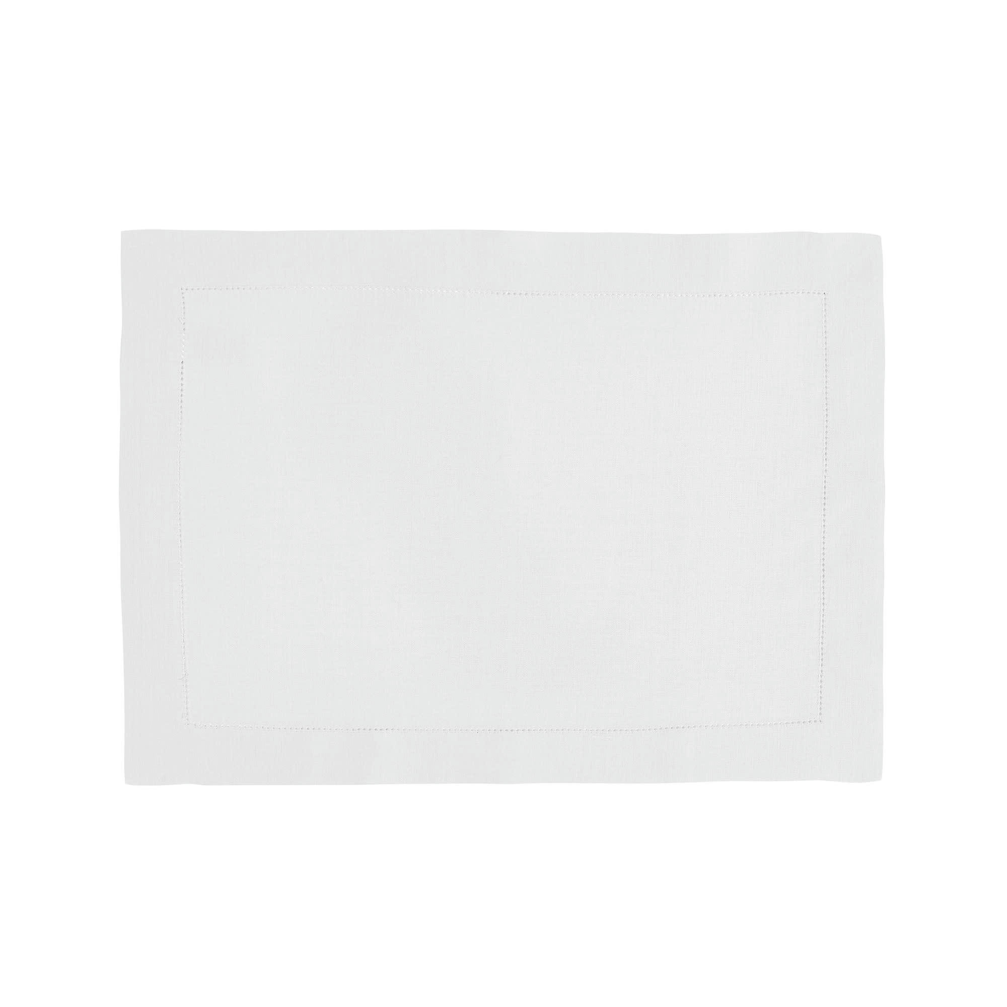 FLORENCE - Set de table en lin blanc 37x50