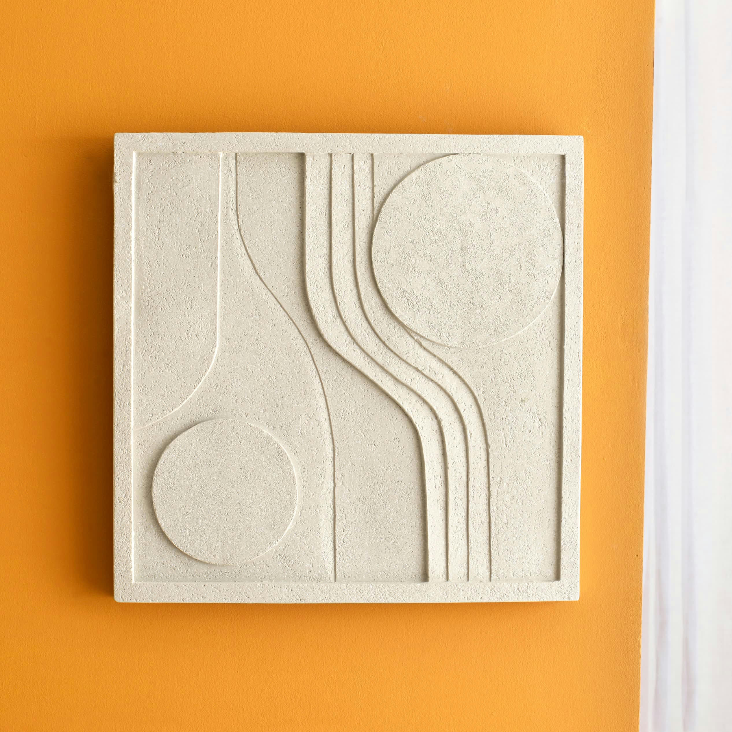 ORGANICO - Plaque décorative en résine gris