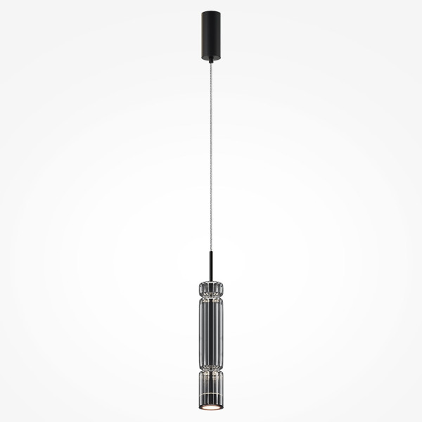 Lampa wisząca Ordo czarna LED 1x12W Ciepła biel 1600lm Maytoni