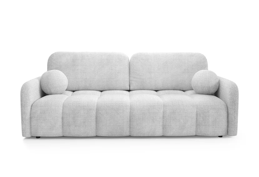 Sofa tapicerowana CUBE z funkcją spania Jasny szary