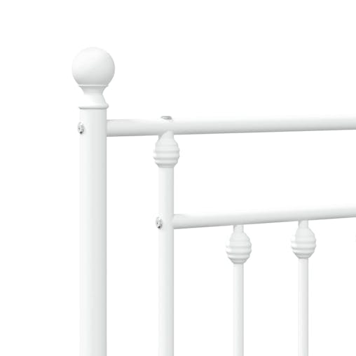 NNEVL Metal Headboard White 90 cm
