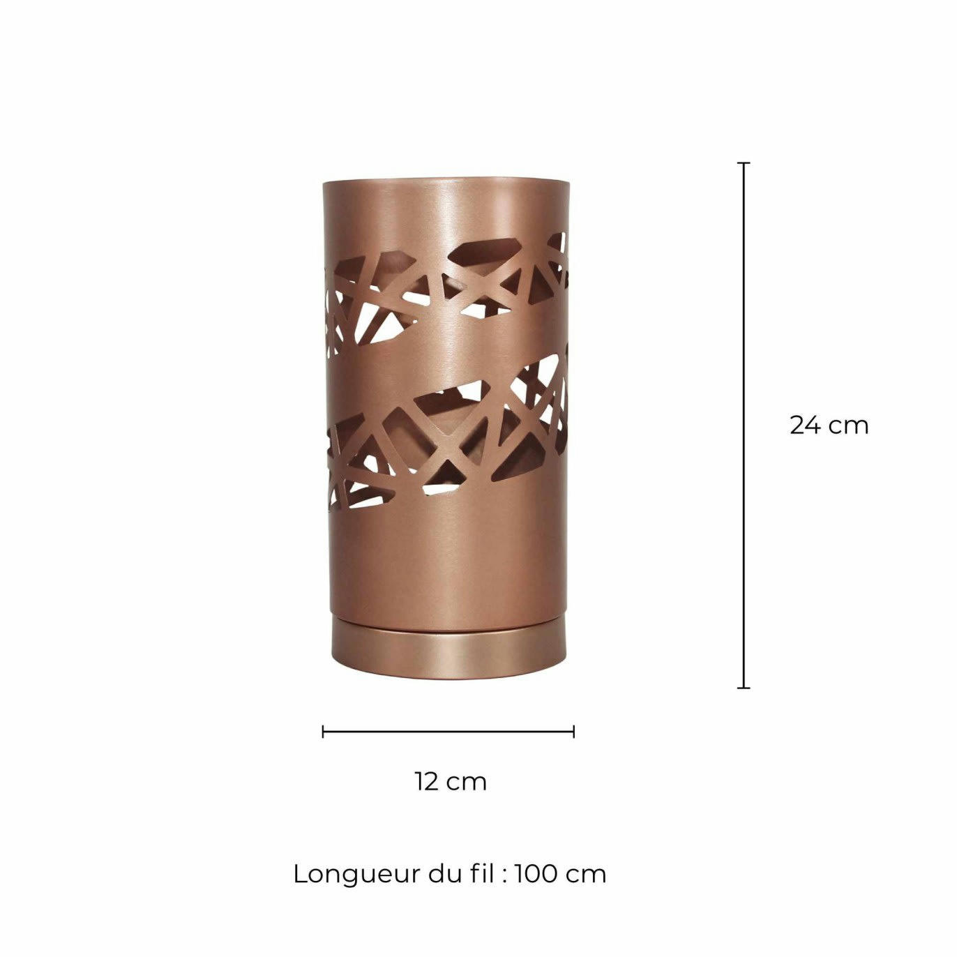 QUARTZ - Lampe en métal cuivré