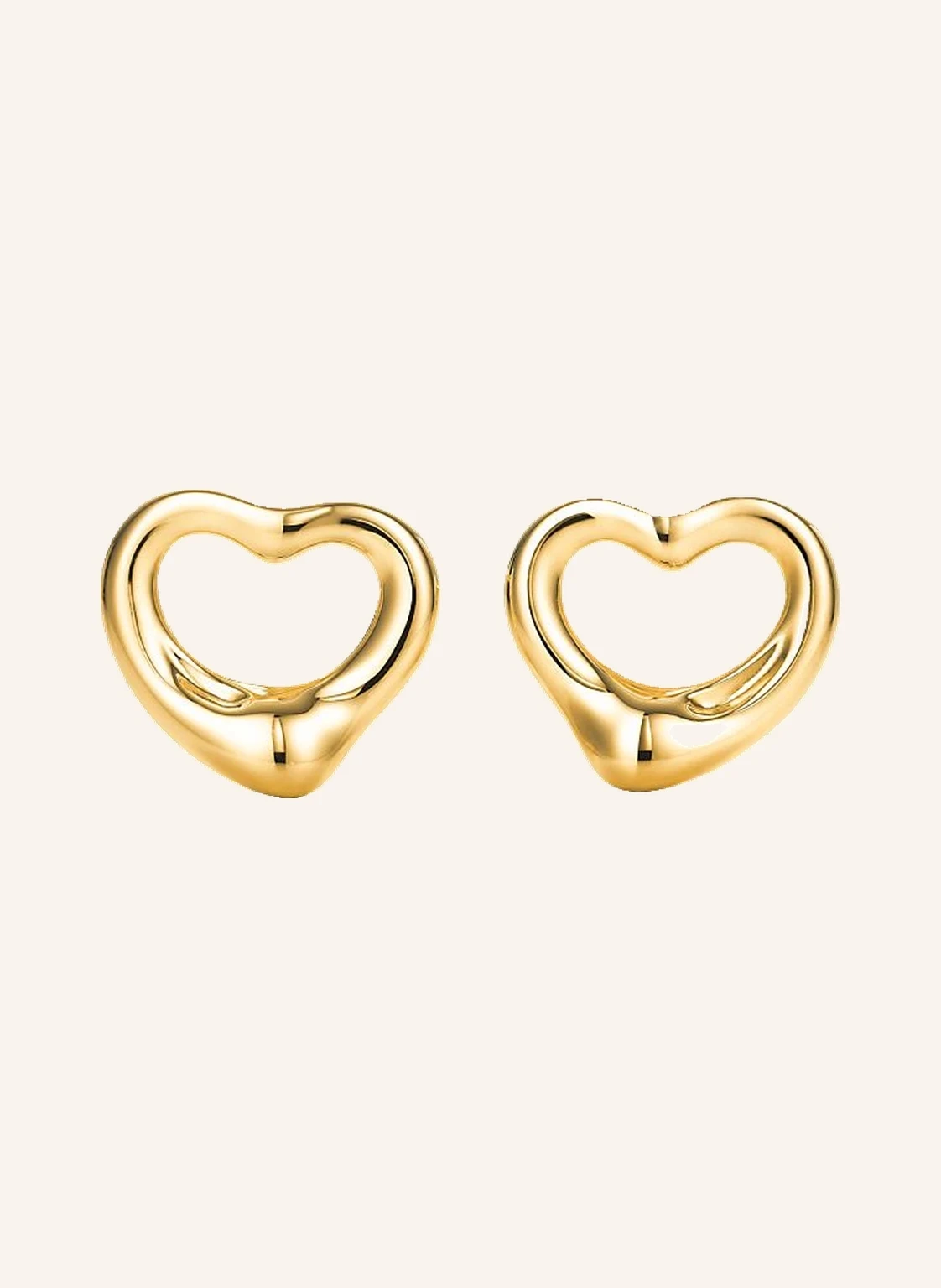TIFFANY & Co. Ohrstecker ELSA PERETTI® OPEN HEART aus 18 Karat Gelbgold