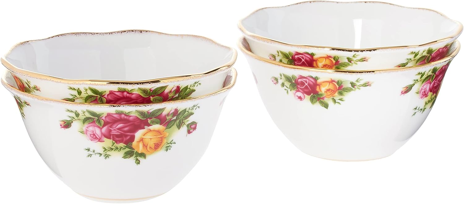 Royal Albert Old Country Roses Bowls Set of 4, 4.3