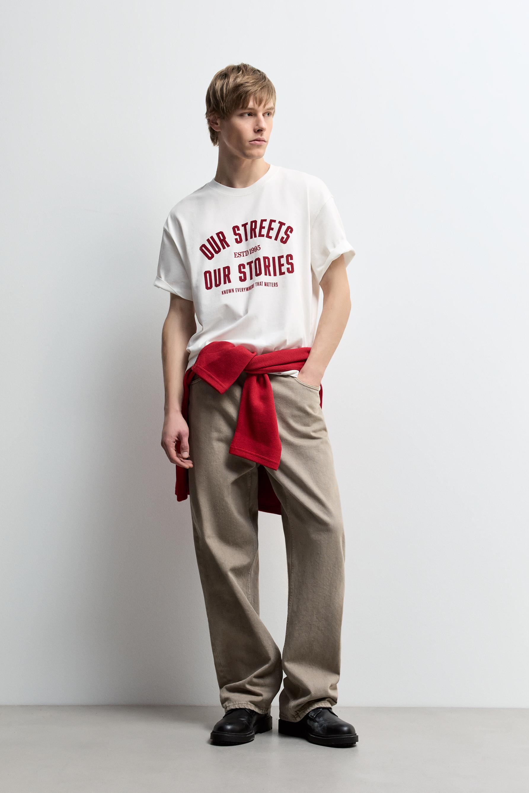 Camiseta estampado texto