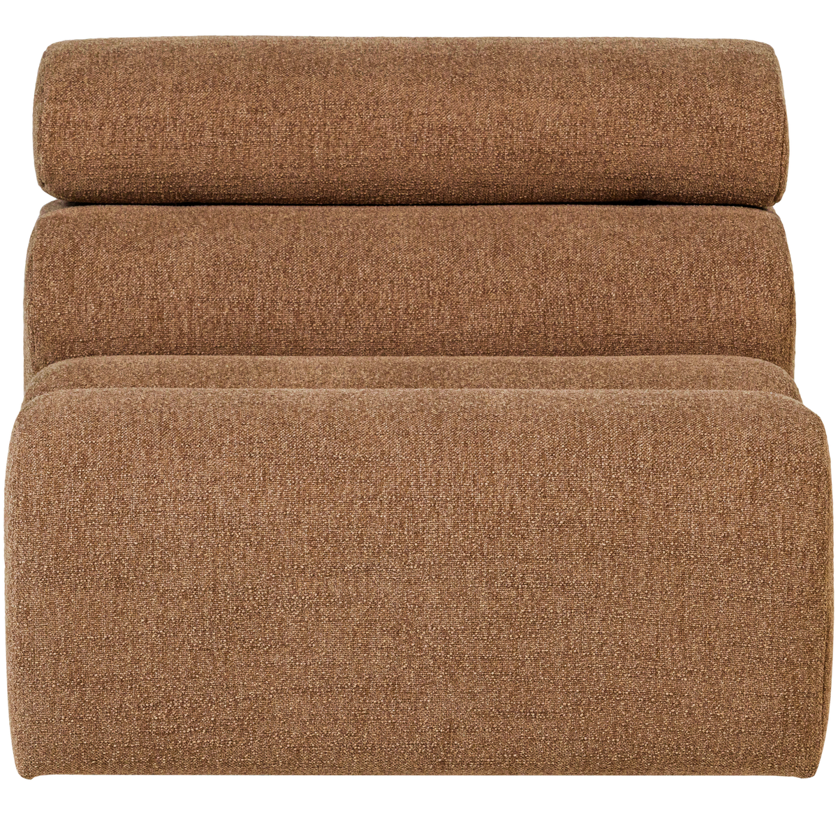 WOOOD 1-zits element bank Novi - Polyester - Karamel Bruin - 86x82x113