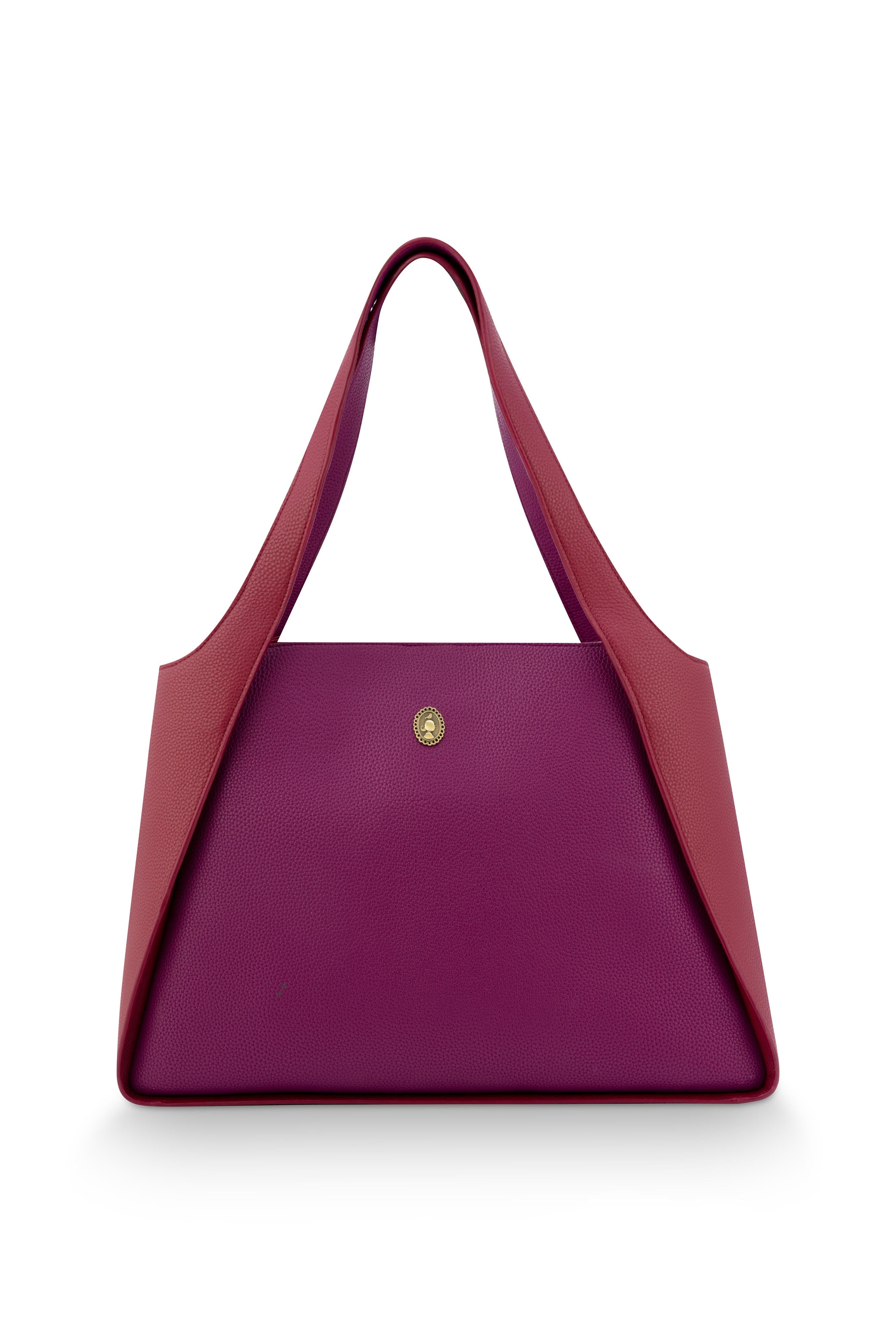 Pip Studio - Filou Schoudertas Dames - Paars - 40x15.5x48cm