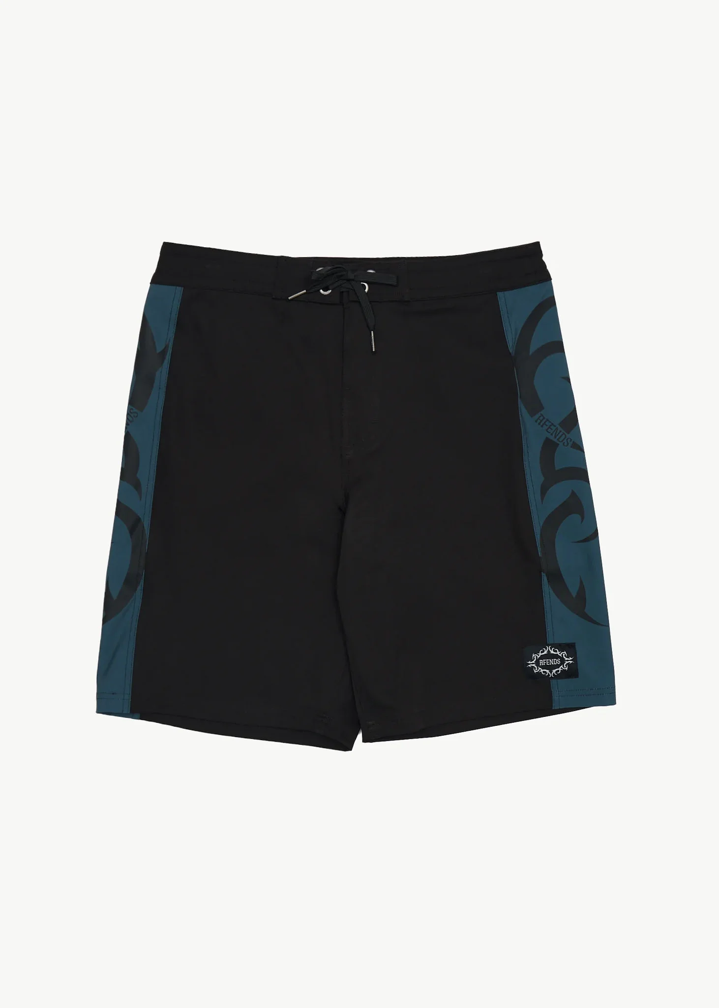 AFENDS Mens My Tribe - Surf Related V2 Boardshort 20 - Black