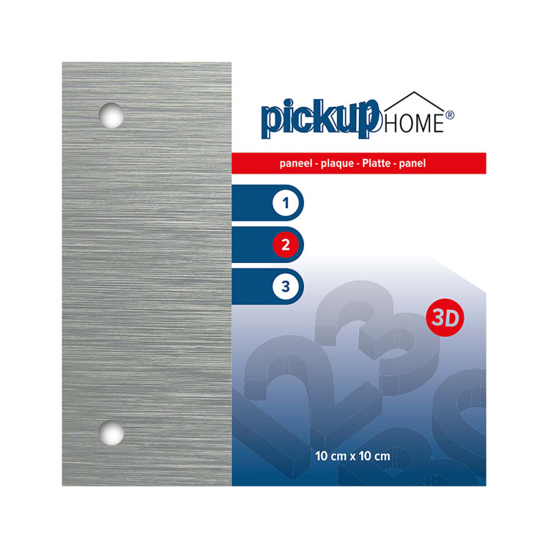 Plaque 3D Home aluminium 10 x 10 cm PICKUP
