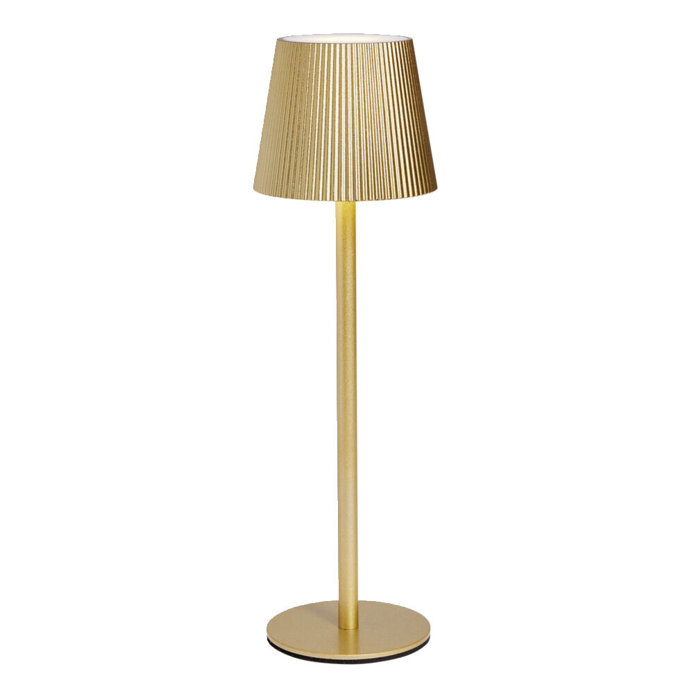 Lampe de table Talli USB tactile jaune Ø11xH37cm